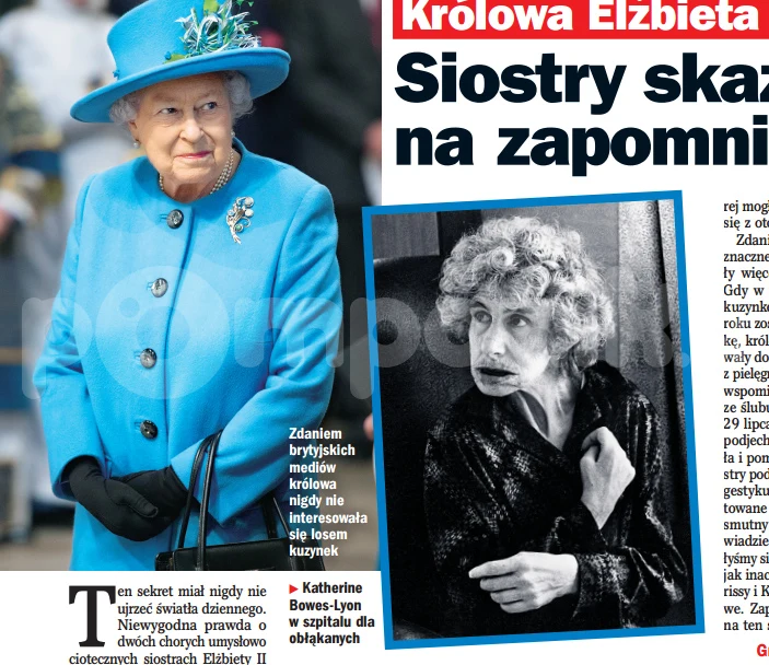 Katherine Bowes-Lyon zapomniana przez królową Elżbietę