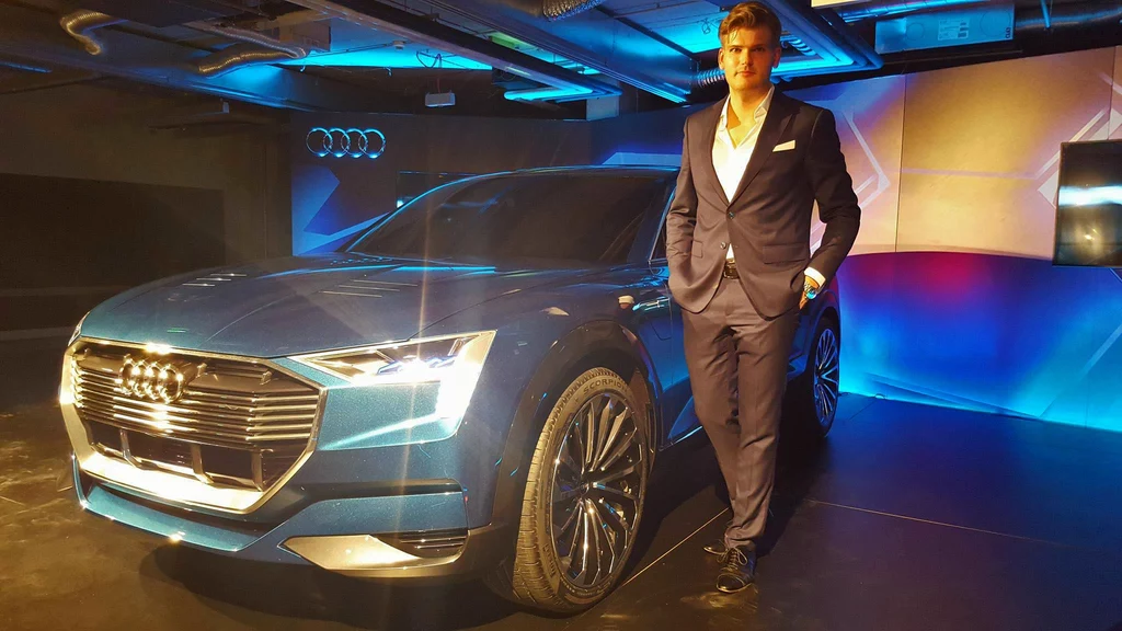 Kamil Łabanowicz i zaprojektowane przez niego Audi e-tron quattro