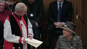 Arcybiskup Justin Welby i królowa Elżbieta II