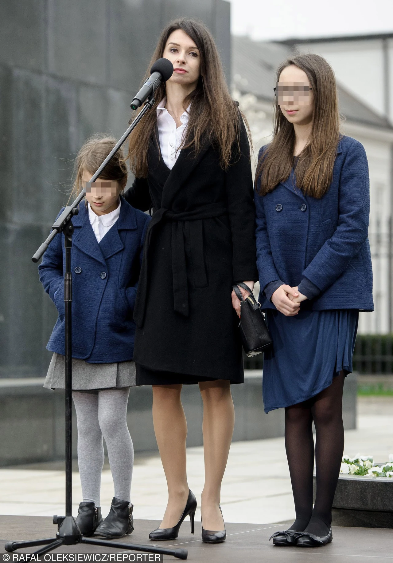 Marta Kaczyńska z córkami Marta Kaczyńska z córkami