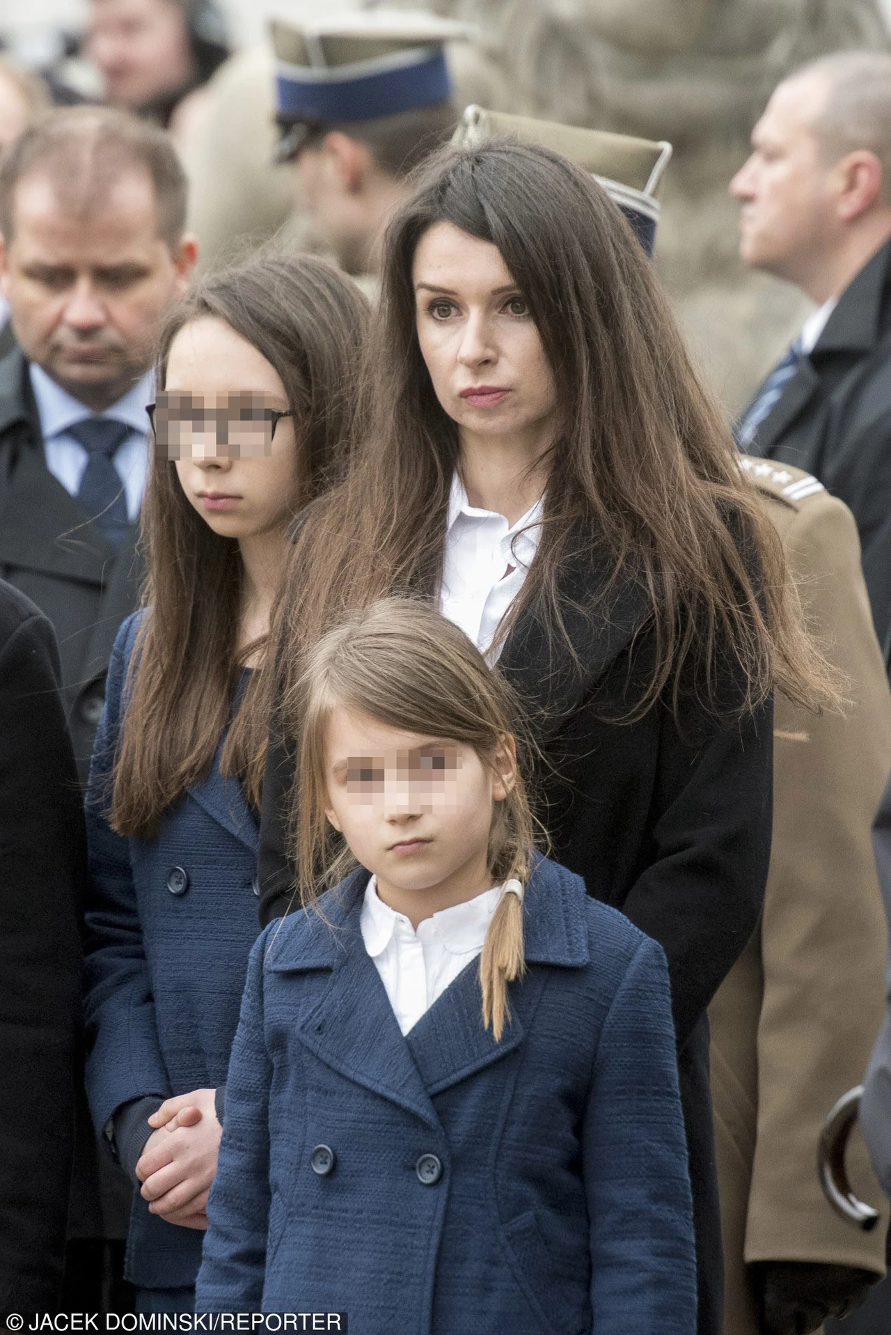 Marta Kaczyńska z córkami Marta Kaczyńska z córkami