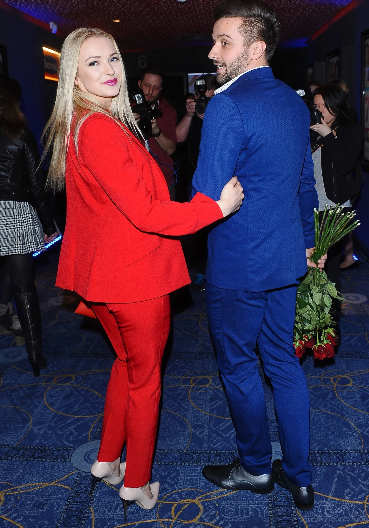 "Blondynka z reklamy" z mężem