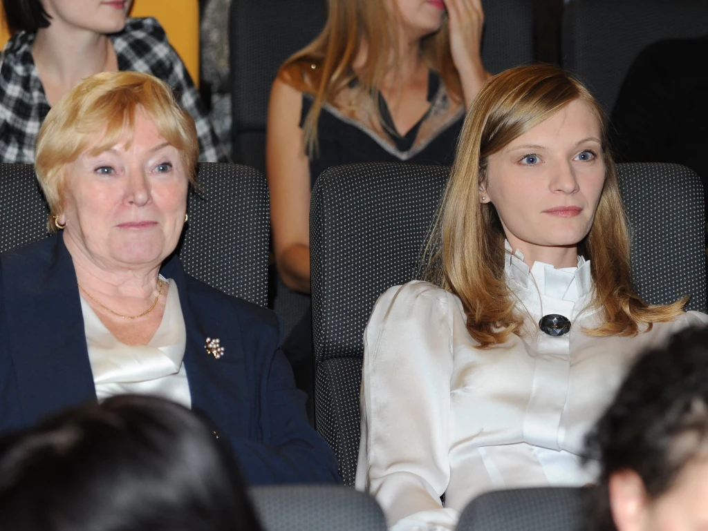Agata z mamą