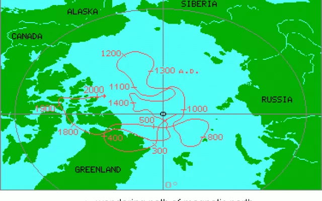 W XXI wieku północny biegun magnetyczny zaczął się kierować na wschód, poruszając się dwa razy szybciej niż poprzednio