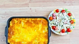 Pasztet z ziemniaków najlepiej podać z sałatką 