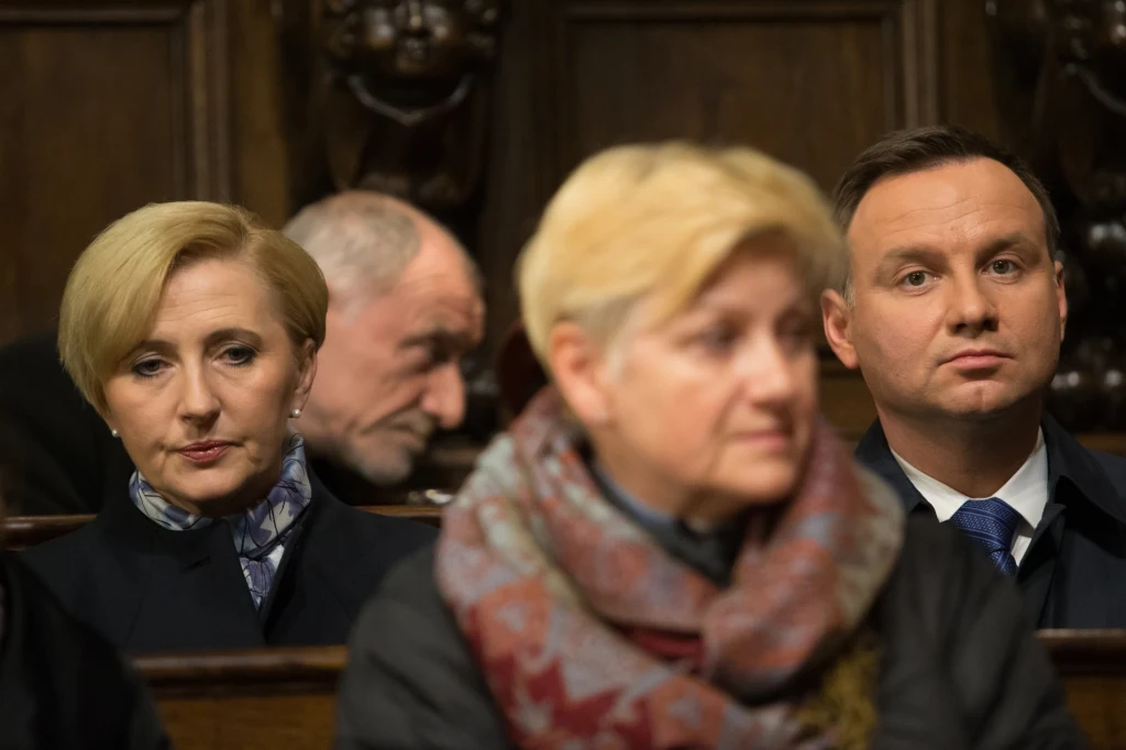 Agata Kornhauser i Andrzej Duda