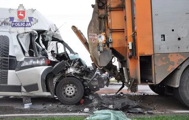 Peugeot Boxter uległ dość poważnemu uszkodzeniu