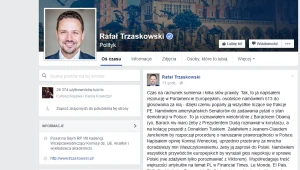 Wpis Rafała Trzaskowskiego na Facebooku