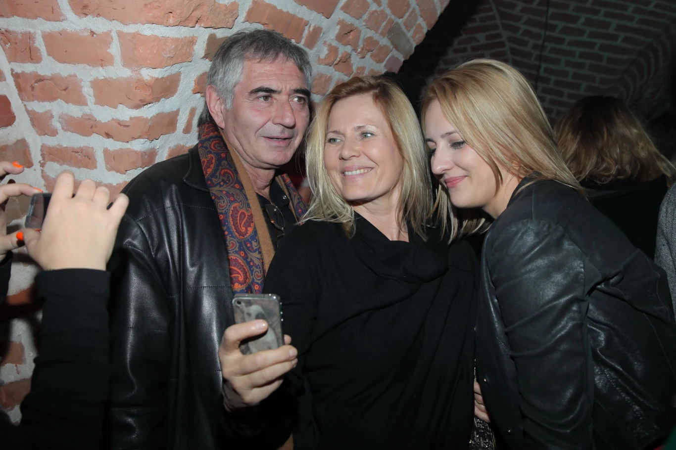 Grażyna Szapołowska z córką i partnerem