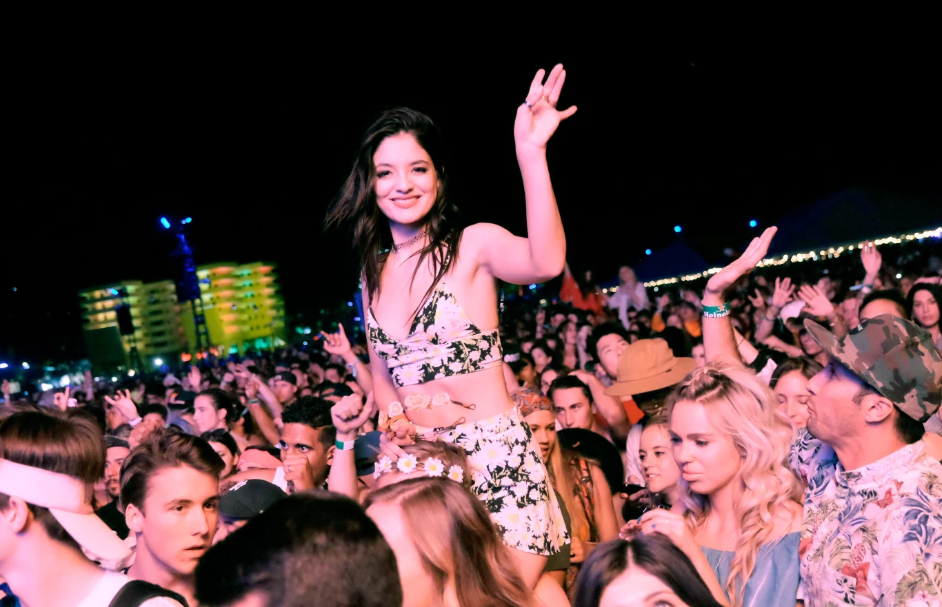 Publiczność na festiwalu Coachella