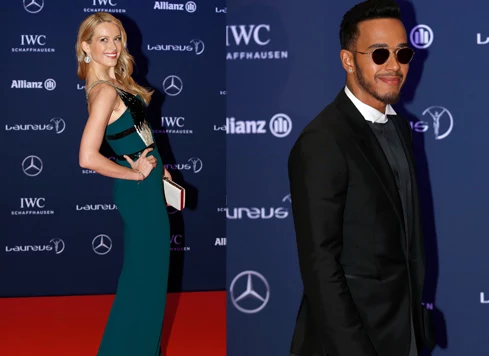 Petra Nemcova i Lewis Hamilton