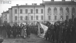 Przegląd Wojska Polskiego dokonany przez Józefa Piłsudskiego po zajęciu Wilna