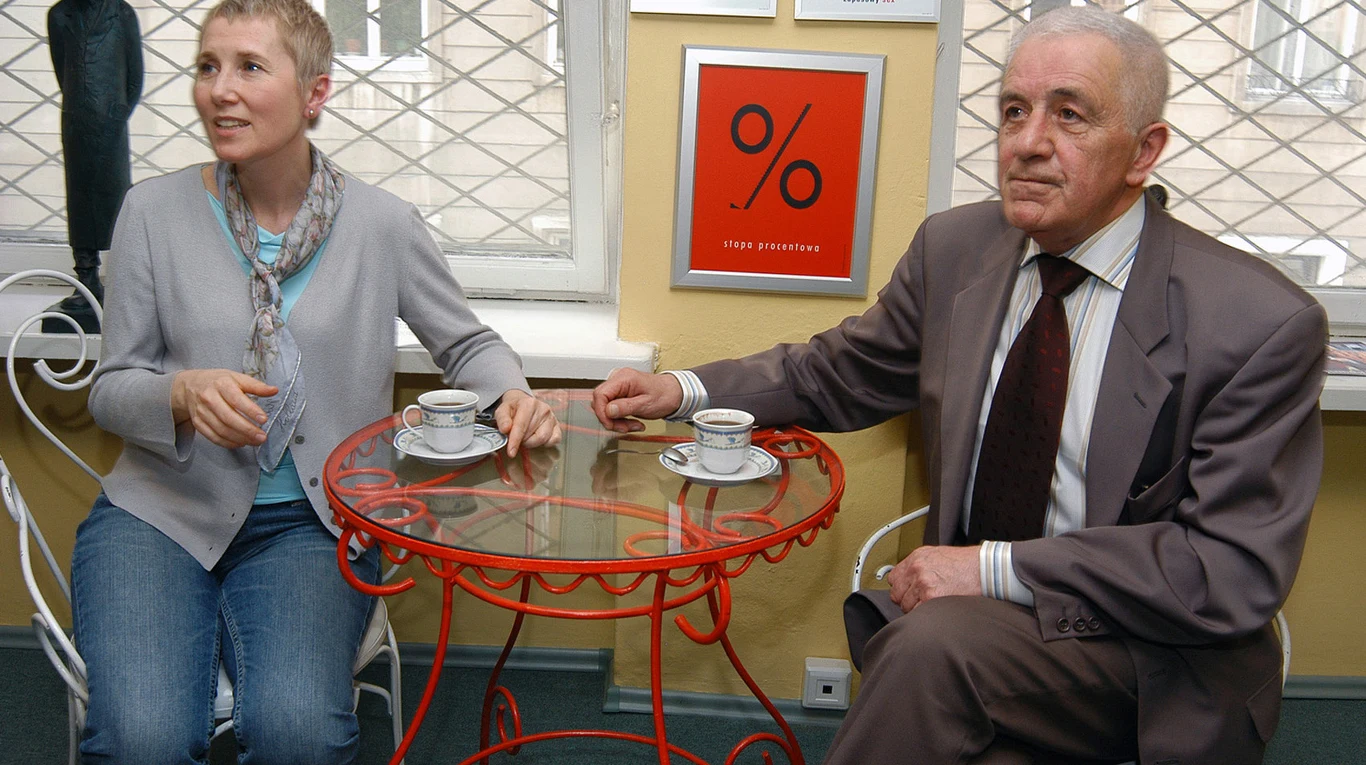 Olga Sawicka i Zbigniew Zapasiewicz Olga Sawicka i Zbigniew Zapasiewicz