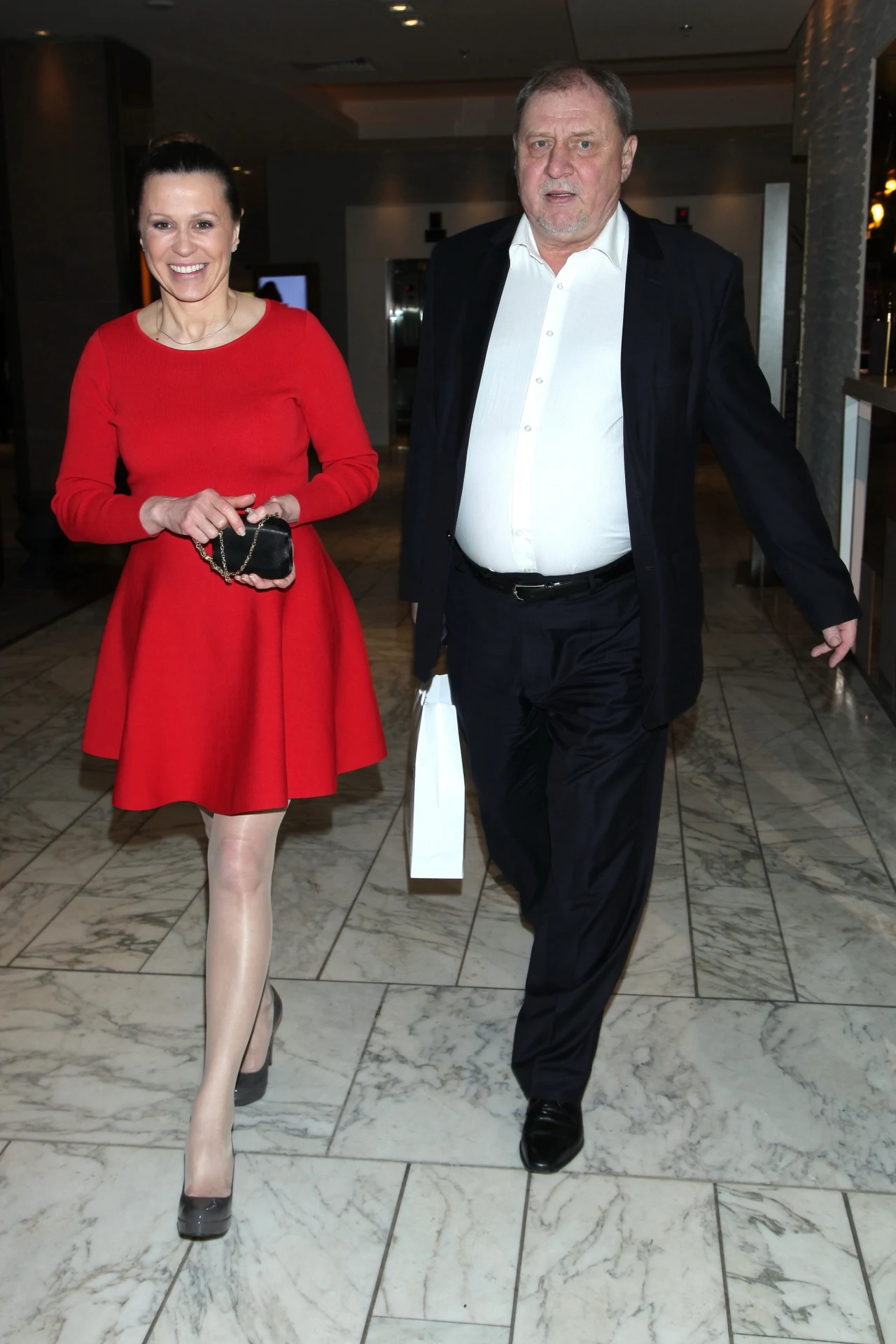 Andrzej Grabowski z żoną Andrzej Grabowski z żoną