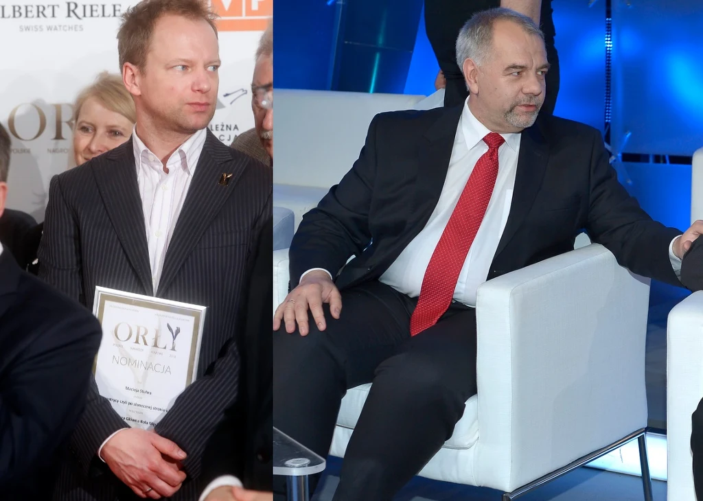 Maciej Stuhr i Jacek Sasin