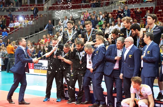 PGE Skra Bełchatów po dekoracji PGE Skra Bełchatów po dekoracji