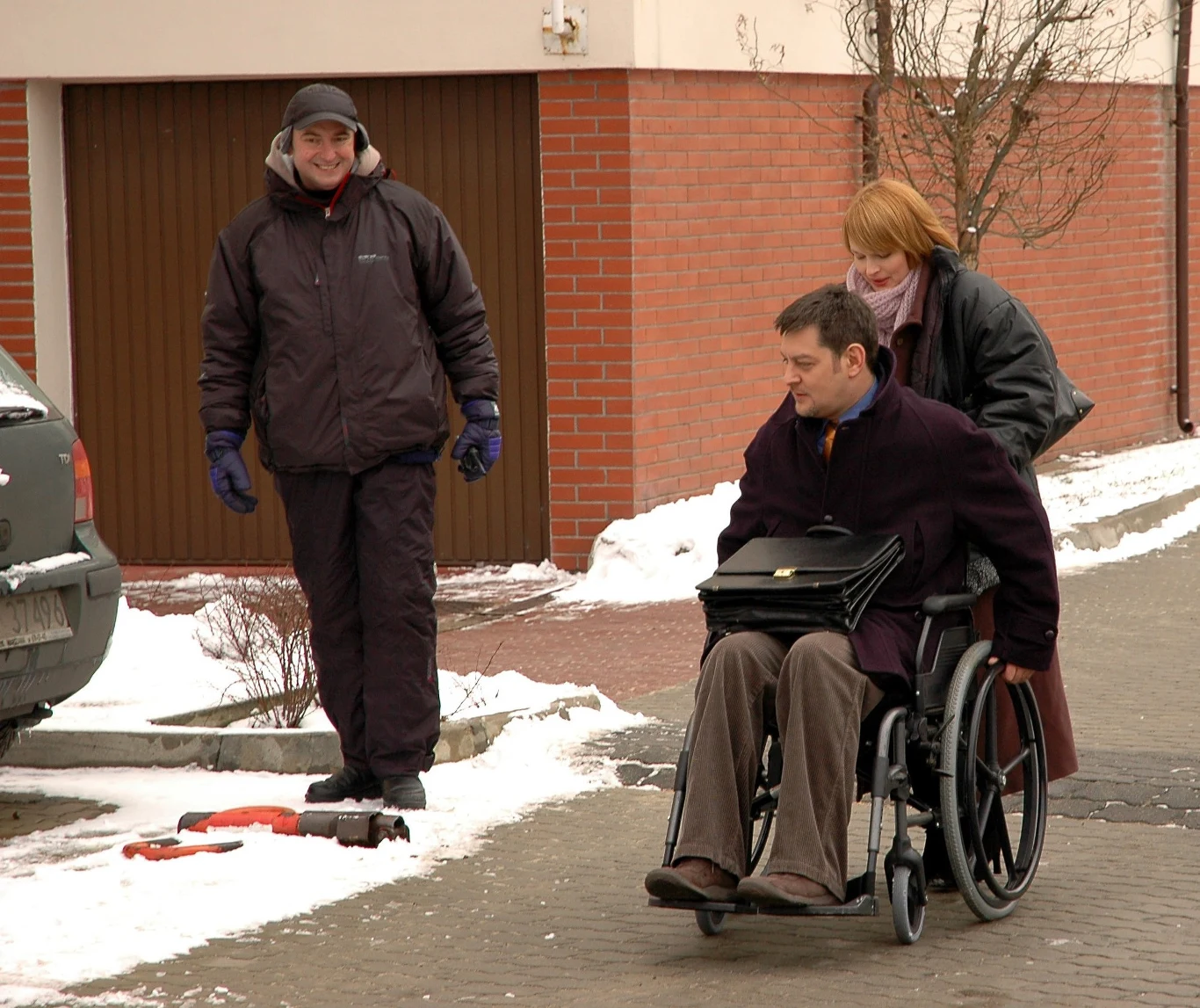 Mariusz Sabiniewicz i Dominika Ostałowska w "M jak miłość"