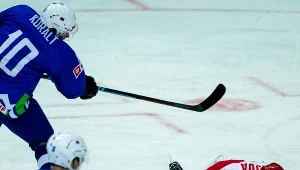 Przy tym strzale Anże Kuralta Partyk Wajda doznał kontuzji.