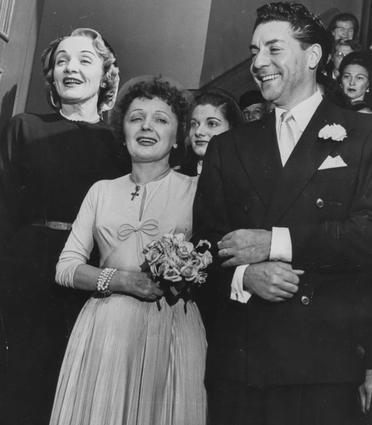 Edith Piaf, Jacques Pills And Marlene Dietrich Edith Piaf, Jacques Pills And Marlene Dietrich