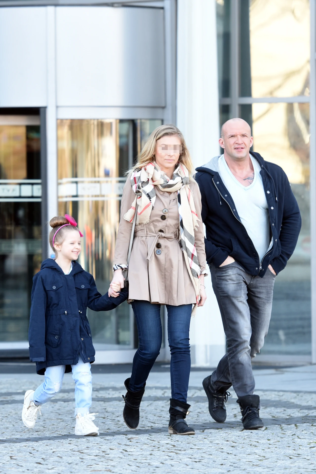 Tomasz z córka i żoną Tomasz z córka i żoną