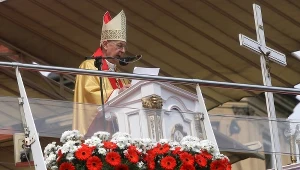 Przewodniczący Konferencji Episkopatu Polski abp Stanisław Gądecki w trakcie uroczystości święta Najświętszej Maryi Panny Królowej Polski