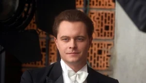 Tomasz Schuchardt na planie serialu "Bodo"