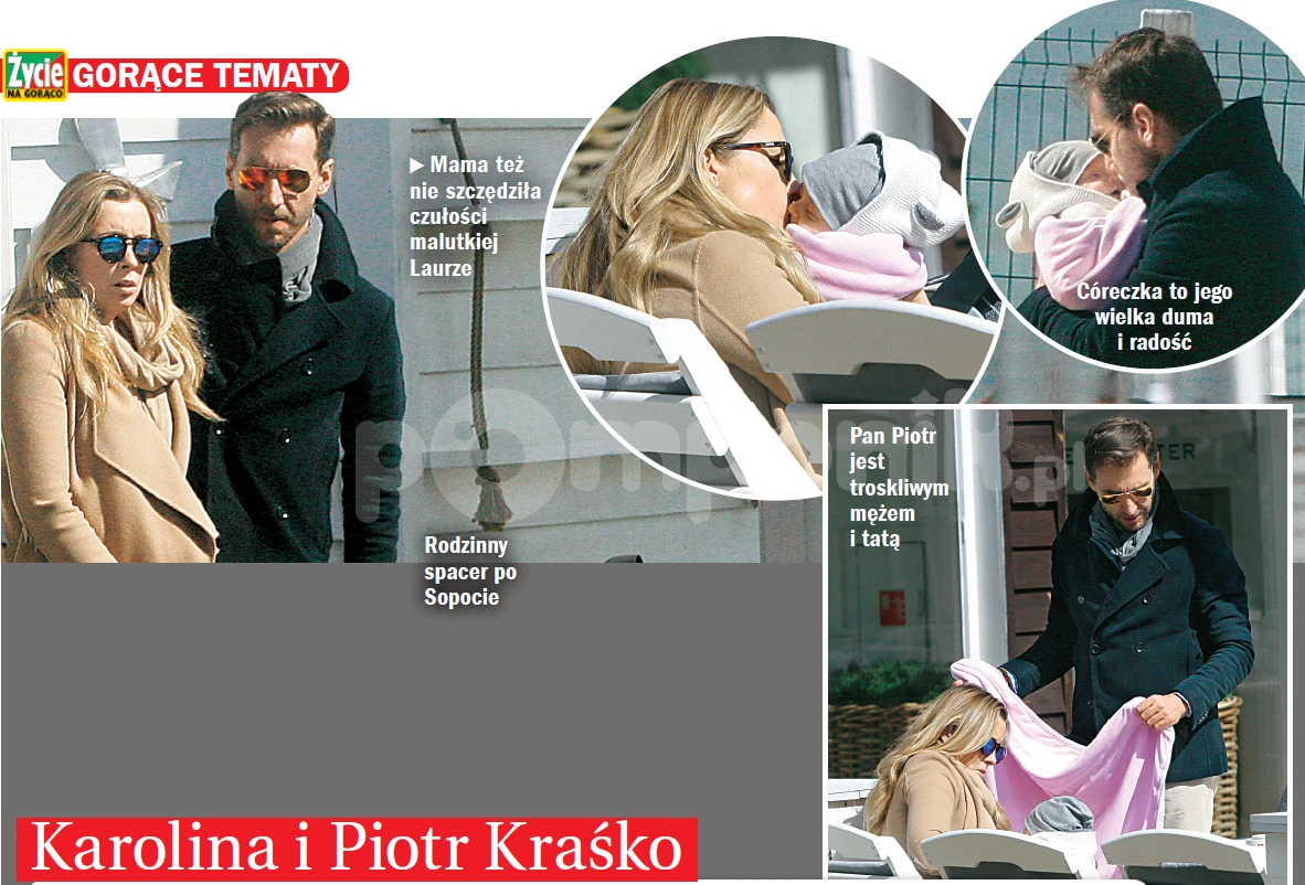 Piotr Kraśko na wakacjach z żoną i córką Piotr Kraśko na wakacjach z żoną i córką