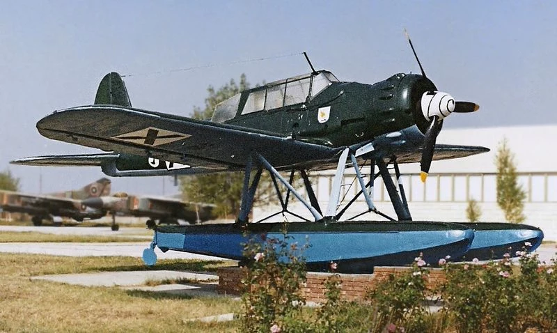 Arado Ar-196 w bułgarskim Muzeum Lotnictwa niedaleko lotniska Płowdiw