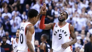 DeMar DeRozan (z lewej) i DeMarre Carroll
