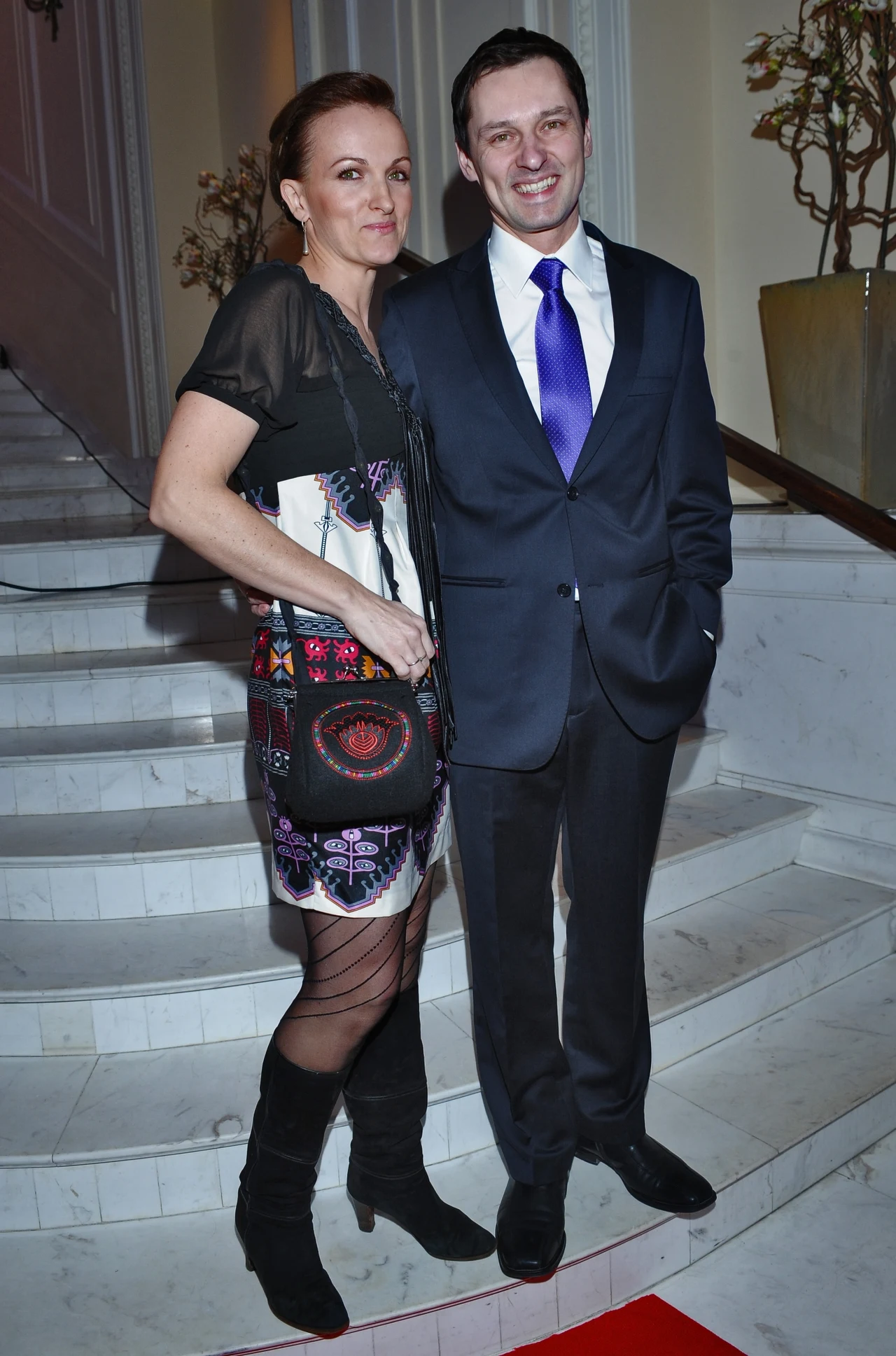 Krzysztof Ziemiec z żoną Krzysztof Ziemiec z żoną