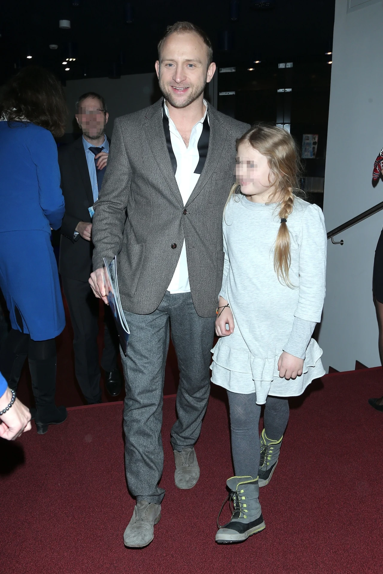 Borys Szyc z córką Borys Szyc z córką