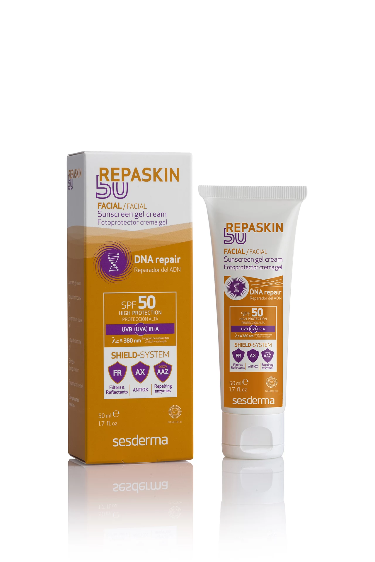 Repaskin Fotoprotector SPF50 do twarzy z fomułą Dry Touch Repaskin Fotoprotector SPF50 do twarzy z fomułą Dry Touch