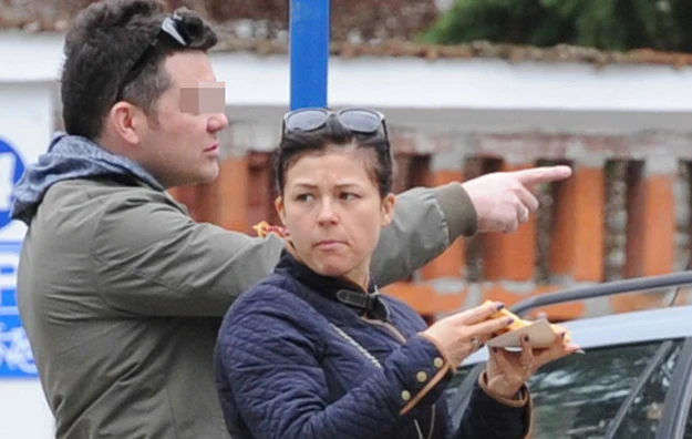 Kasia Cichopek na spacerze