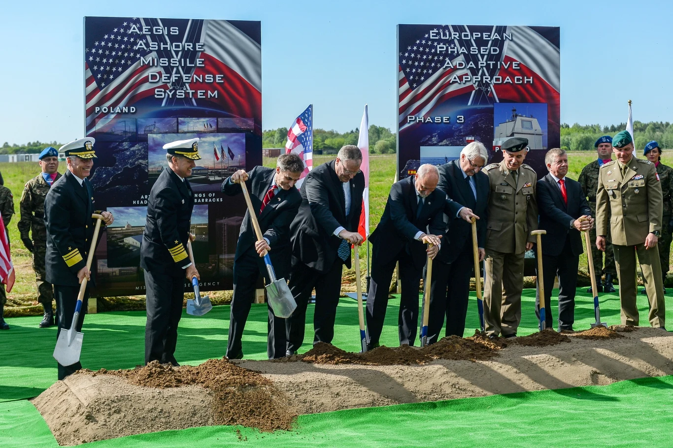 Uroczysta inauguracja budowy instalacji obrony przeciwrakietowej
