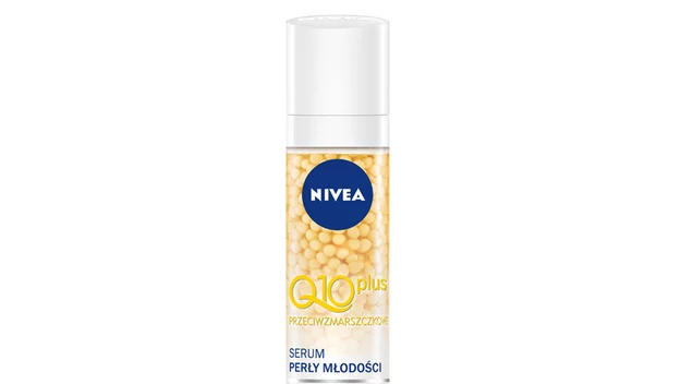 NIVEA Q10 plus Serum Perły Młodości

Zawiera największą, skoncentrowaną dawkę naturalnego koenzymu Q10. Stosowane razem z kremem na dzień lub na noc NIVEA Q10 plus, pomaga redukować zmarszczki o 50% skuteczniej w porównaniu do regularnego stosowania samego Q10 plus kremu na dzień lub na noc - wg NIVEA R & D 2014 Studies
Pojemność i rekomendowana cena detaliczna: 40ml/ 45 PLN