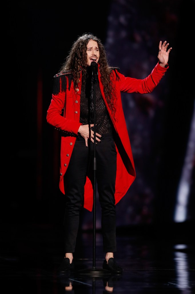 Michał Szpak podczas Eurowizji