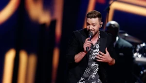 Justin Timberlake podczas finału Eurowizji 2016