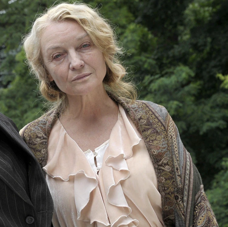 Halina Skoczyńska na planie serialu "Czas honoru"