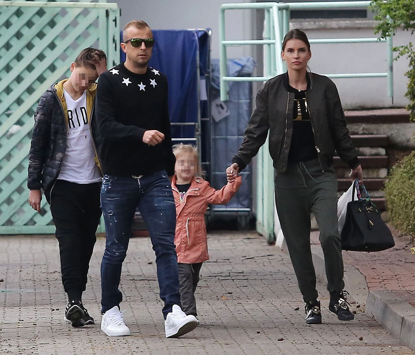 Kamil Grosicki z rodziną