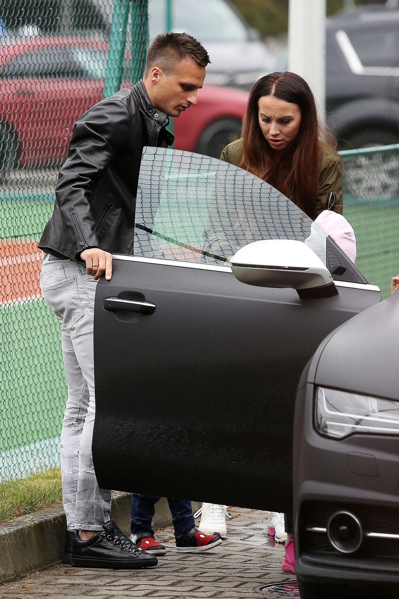 Sławomir Peszko z żoną