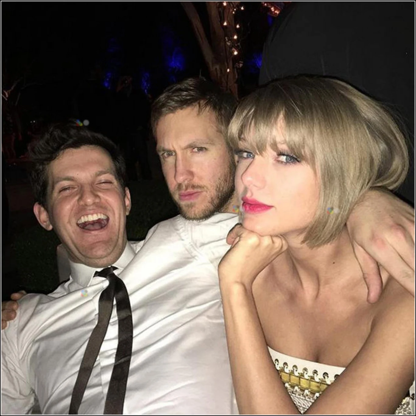 Calvin Harris (w środku) i Taylor Swift (z prawej)