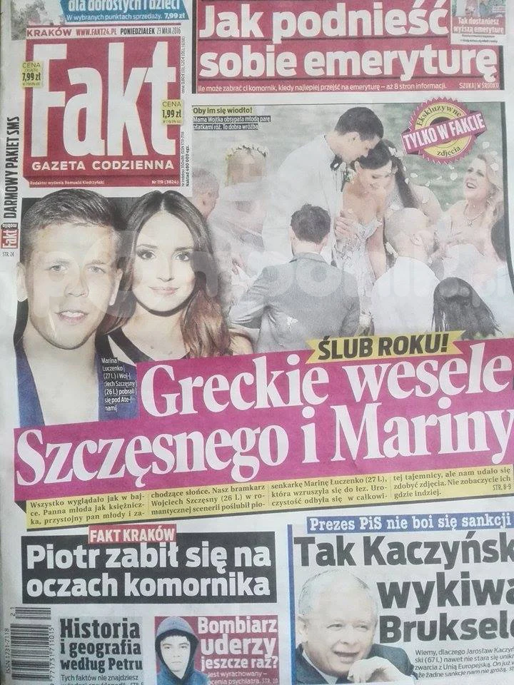 O ślubie pary rozpisuje się "Fakt" O ślubie pary rozpisuje się "Fakt"