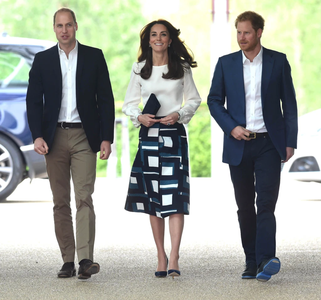 Książę William, księżna Kate i książę Harry Książę William, księżna Kate i książę Harry