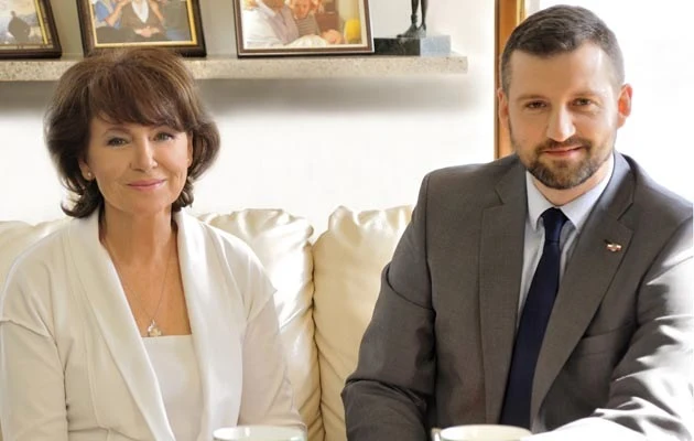 Halina Frąckowiak z synem Filipem Halina Frąckowiak z synem Filipem