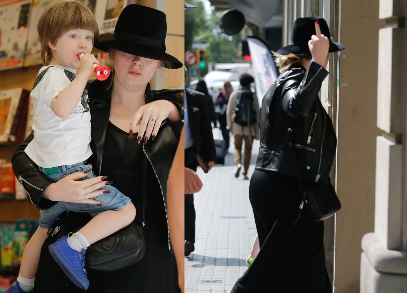 Adele z synem Angelo Adele z synem Angelo