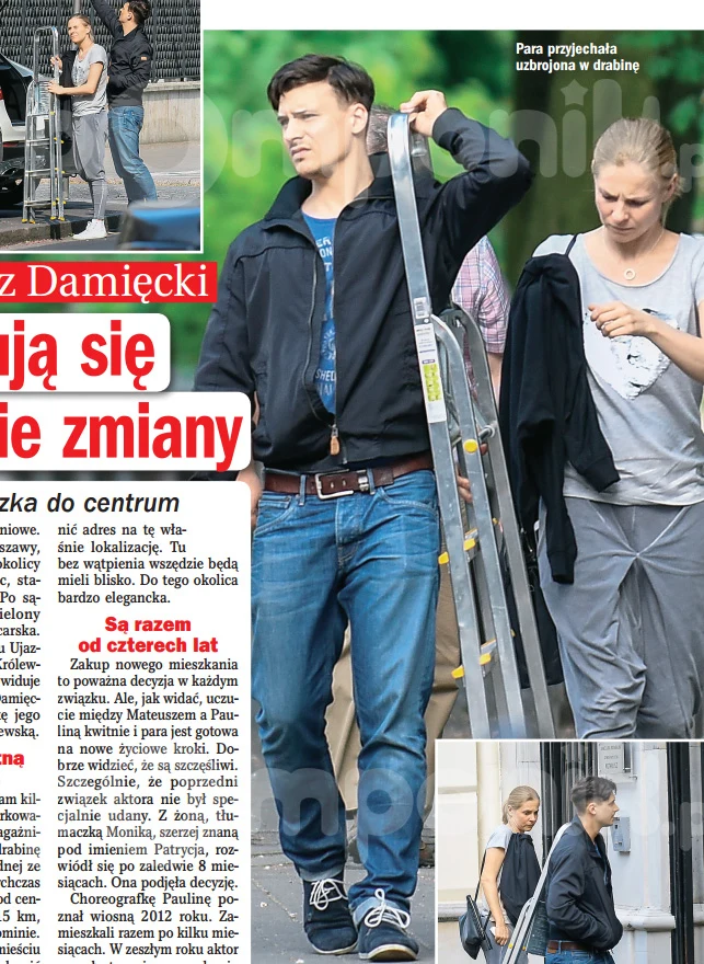 Mateusz Damięcki i jego ukochana wiją sobie gniazdko Mateusz Damięcki i jego ukochana wiją sobie gniazdko