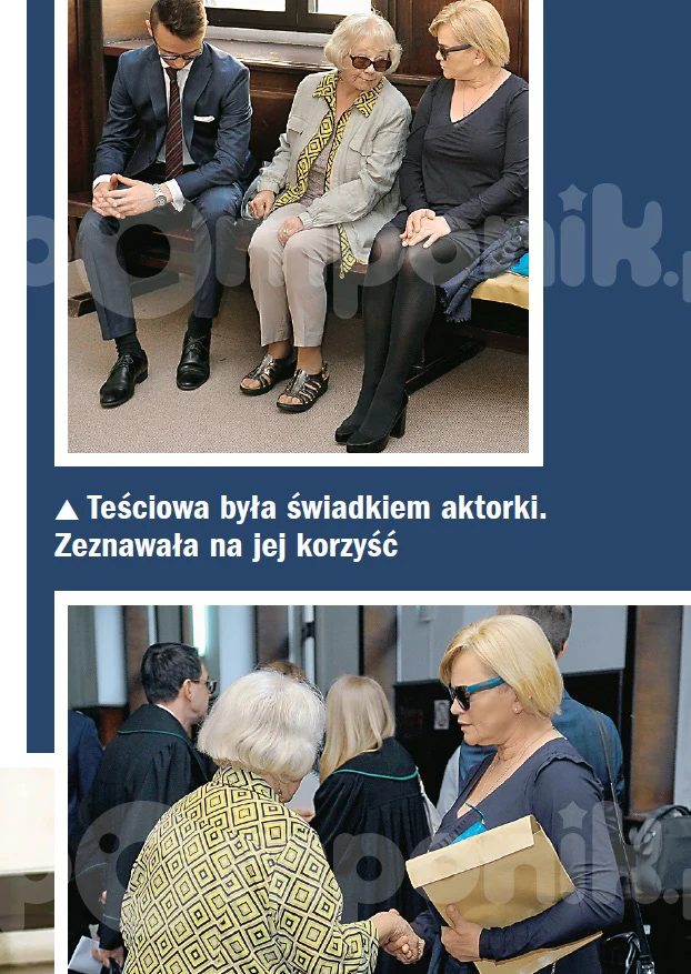 Katarzyna w sądzie z teściową Katarzyna w sądzie z teściową