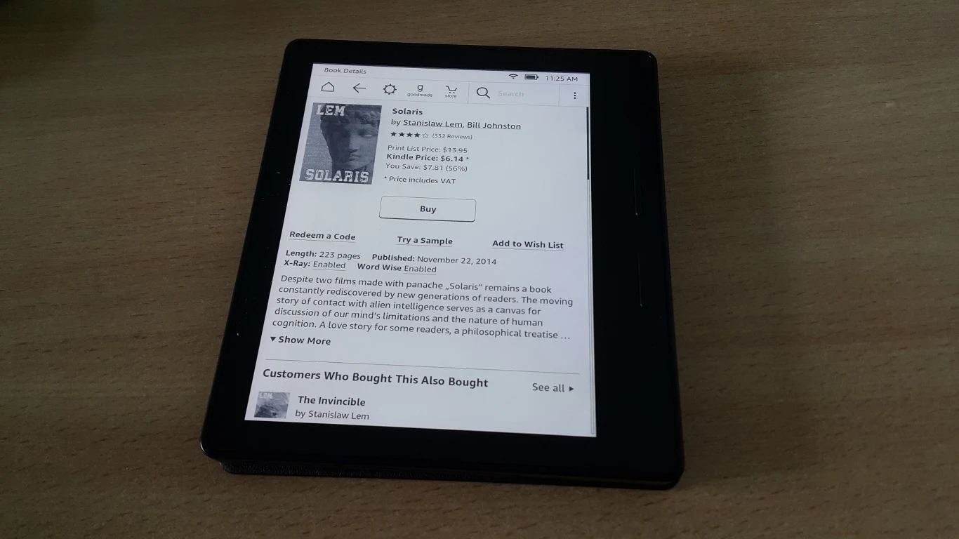 Kindle Store (sklep z e-książkami) tylko po angielsku - jak większość jego zbiorów Kindle Store (sklep z e-książkami) tylko po angielsku - jak większość jego zbiorów