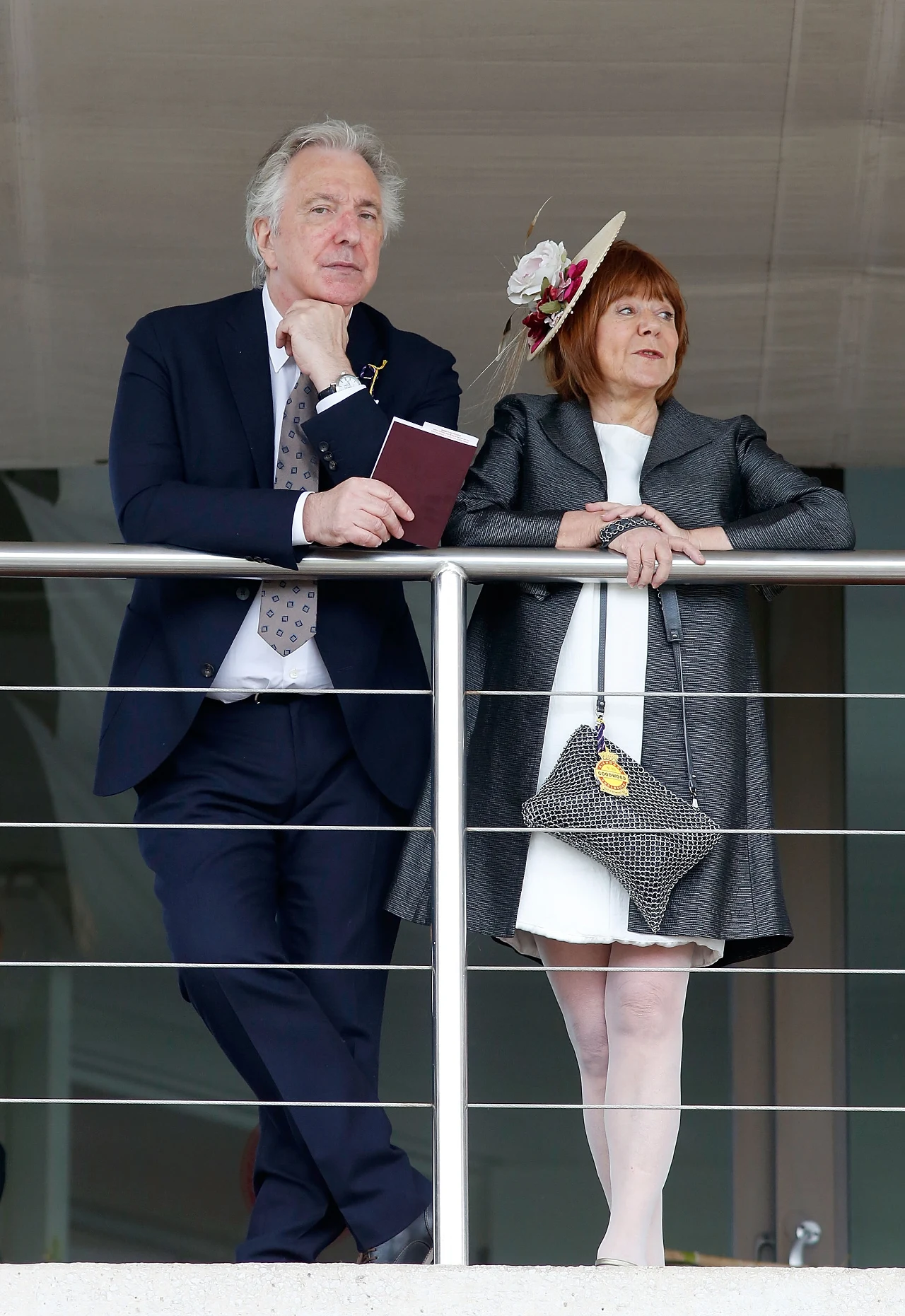 Alan Rickman z żona Rimą Horton Alan Rickman z żona Rimą Horton