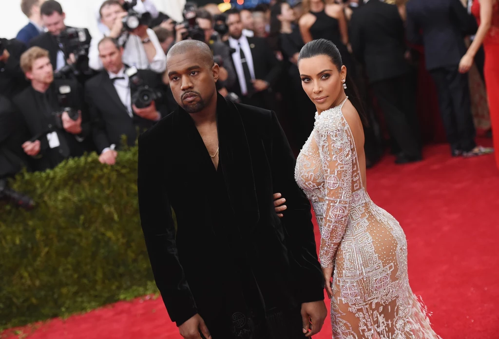 Kanye West z żoną Kim Kardashian